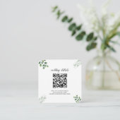 Groene QR-code Foto RSVP Bijlage Uitnodiging (Staand voorkant)