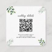 Groene QR-code Foto RSVP Bijlage Uitnodiging (Voorkant)