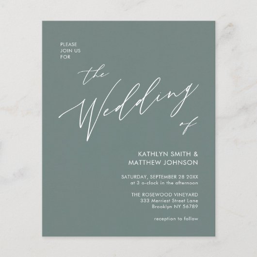 Groene QR-code voor budgettair gebruik in één brui Flyer (Voorkant)