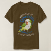 Groene Quaker Parrot Aaaa T-shirt (Design voorkant)