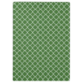 Groene Quarterfoil Latti Monogram Clip Board Klembord (Achterkant)