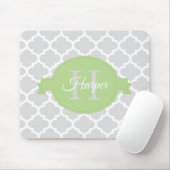 Groene Quatrefoil - Aangepaste Muismat (Met muis)