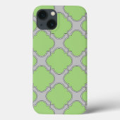 Groene Quatrefoil Hoesje-Mate iPhone Case Case (Achterkant)