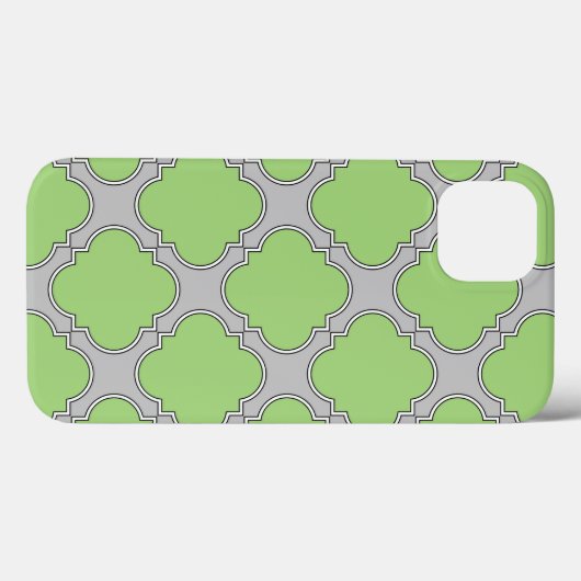 Groene Quatrefoil Hoesje-Mate iPhone Case Case (Achterkant (horizontaal))