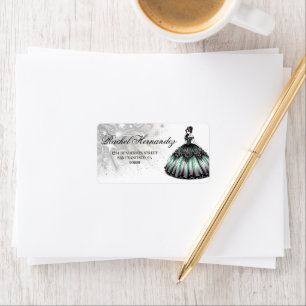 Groene Quinceañera Meisje Etiket