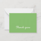 Groene race auto verjaardag notitiekaartje (Achterkant)