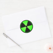 Groene radiatiesymbool sticker (Envelop)