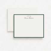 Groene rand Elegant Modern briefpapier Note Kaart