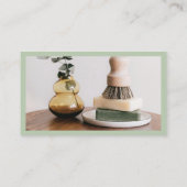 Groene Rand QR-code sorteren en foto invoegen Visitekaartje (Achterkant)