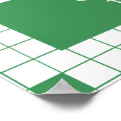 Groene rasterfoto poster (Hoek)