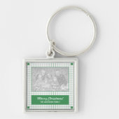 Groene rasterfoto sleutelhanger (Voorkant)