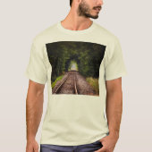 Groene, rasterige ruimte t-shirt (Voorkant)