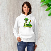 Groene ratelslang Vrouwen Hoodie
