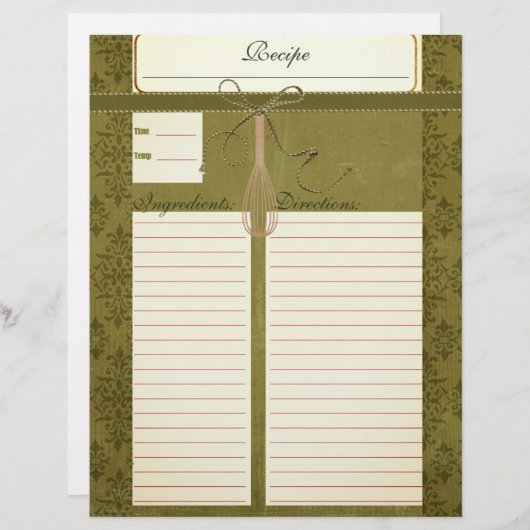 Groene recepten voor classy Olive (Voorkant / Achterkant)