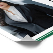 Groene Recht School Foto Afstudeerfeest Poster (Hoek)