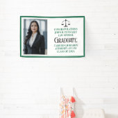 Groene Recht School Foto Afstudeerfeest Spandoek (Insitu)