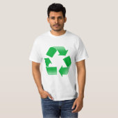 GROENE RECYCLE SYMBOOL T-SHIRT (Voorkant volledig)