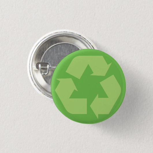 Groene Recyclen Button (Voorkant /achterkant)