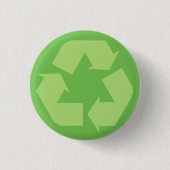 Groene Recyclen Button (Voorkant)