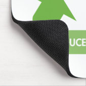 Groene Recyclen hergebruikreductie Muismat (Hoek)