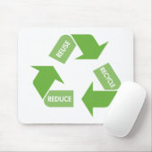 Groene Recyclen hergebruikreductie Muismat (Met muis)