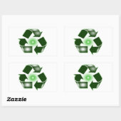 Groene Recyclen Logo Sticker (Vel)