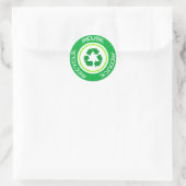 Groene recyclen - Sticker (Tas)