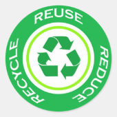 Groene recyclen - Sticker (Voorkant)