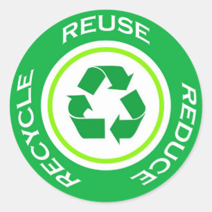 Groene recyclen - Sticker