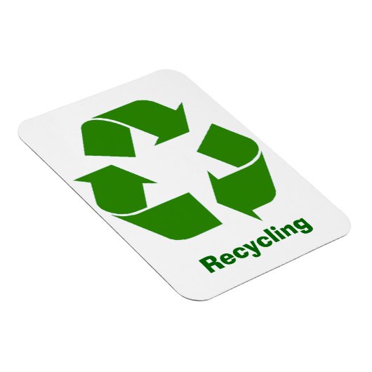 Groene Recycling Teken Magneet (Rechterzijde)