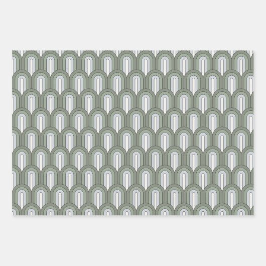 Groene regenbogen inpakbladen inpakpapier vel (Voorkant 3)