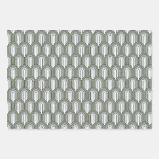 Groene regenbogen inpakbladen inpakpapier vel (Voorkant 2)