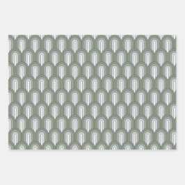 Groene regenbogen inpakbladen inpakpapier vel