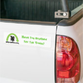 Groene regenboog, heb je vandaag Yer Yak geborstel Bumpersticker (Op Truck)