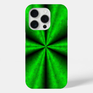 Groene regenboog in Elephant Skin Leather Optik iPhone 15 Pro Case