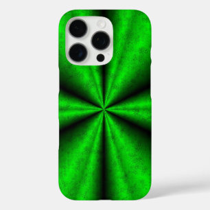 Groene regenboog in Elephant Skin Leather Optik iPhone 16 Pro Hoesje