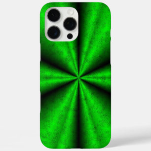 Groene regenboog in Elephant Skin Leather Optik iPhone 16 Pro Max Hoesje