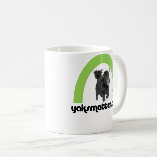 groene regenboog koffiemok (Voorkant rechts)