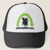 groene regenboog trucker pet (Voorkant)
