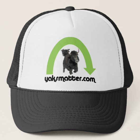 groene regenboog trucker pet (Voorkant)