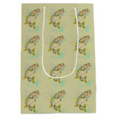 Groene regenboogforel Gift Bag Medium Cadeauzakje (Achterkant)