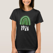 Groene regenboogjaar geboortedag 1926 t-shirt (Voorkant)