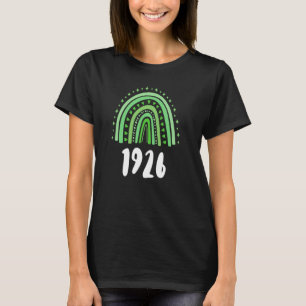 Groene regenboogjaar geboortedag 1926 t-shirt