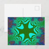 Groene regenboogkruis briefkaart (Voorkant / Achterkant)