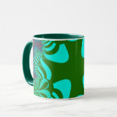 Groene regenboogkruis mok (Voorkant links)