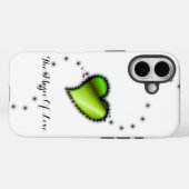 Groene regenboogkunst met sterren , de Magic of Lo Case-Mate iPhone Case (Achterkant (horizontaal))