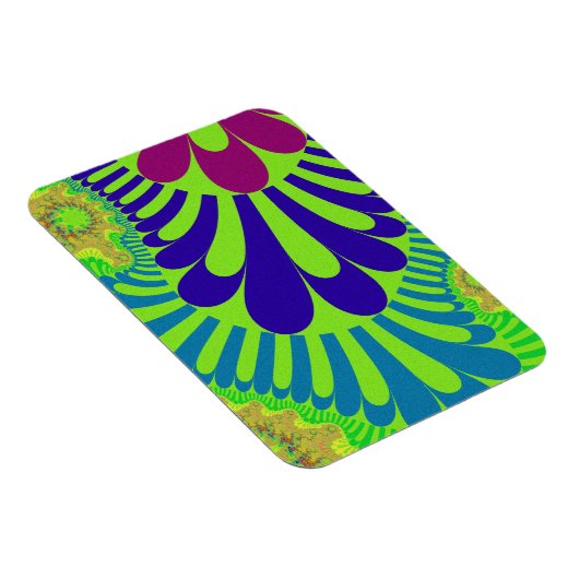 Groene regenbooglijn magneet (Rechterzijde)