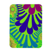 Groene regenbooglijn magneet (Verticaal)