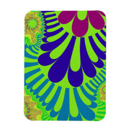 Groene regenbooglijn magneet