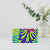 Groene regenbooglijn visitekaartje (Staand voorkant)